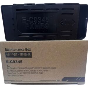 Caja de Mantenimiento Genérico C9345 PXMB9 compatible con impresoras EcoTank L15150, L8160 y L8180. Recolecta tinta residual del cabezal. Producto nuevo.