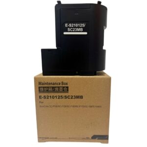 Caja de Mantenimiento Genérico SC23MB C13S210125 para SC-F100, F130, F160 y F170. Alta calidad, lista para usar, con guantes y bolsa. Envío inmediato.