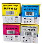 Kit de 4 Cartuchos de Tóner HP 202A Compatible CF500A CF501A CF502A CF503A