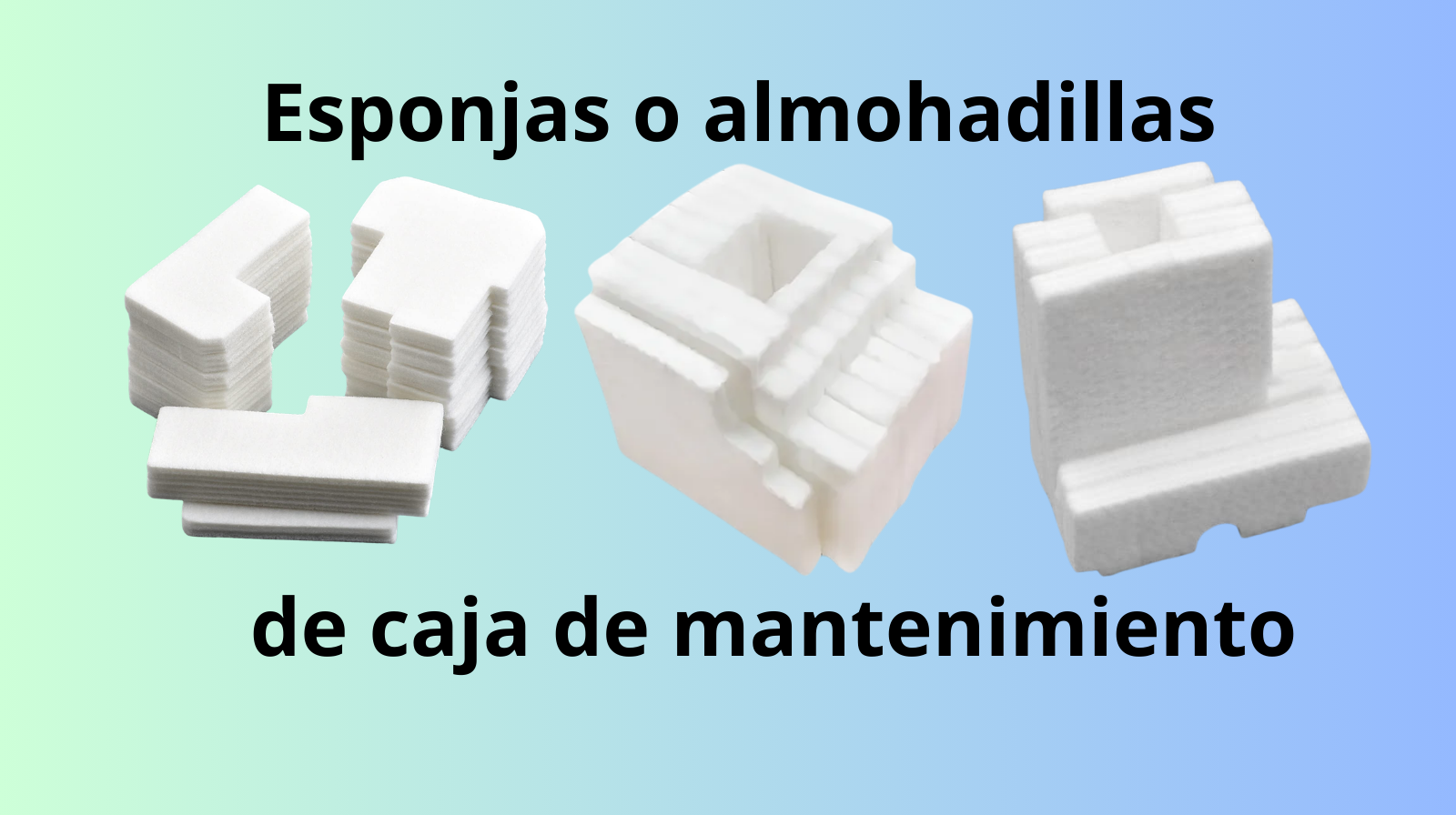 Almohadillas de la caja de mantenimiento