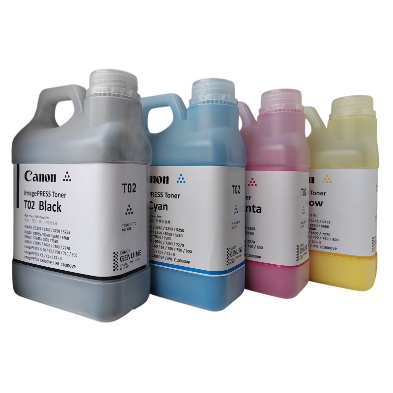 Kit de Insumos de Recarga Canon T02 CMYK 400g