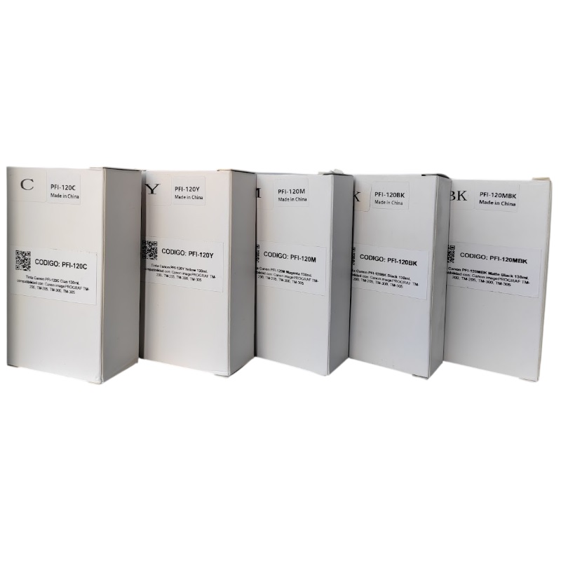 Kit de Tintas Genéricos Canon PFI-120 Para TM-205, TM-305