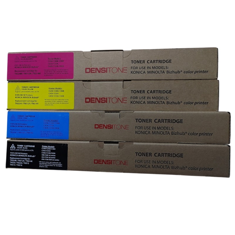 Kit de Tóneres Konica Minolta TN324 / TN512 / TN514 Compatible