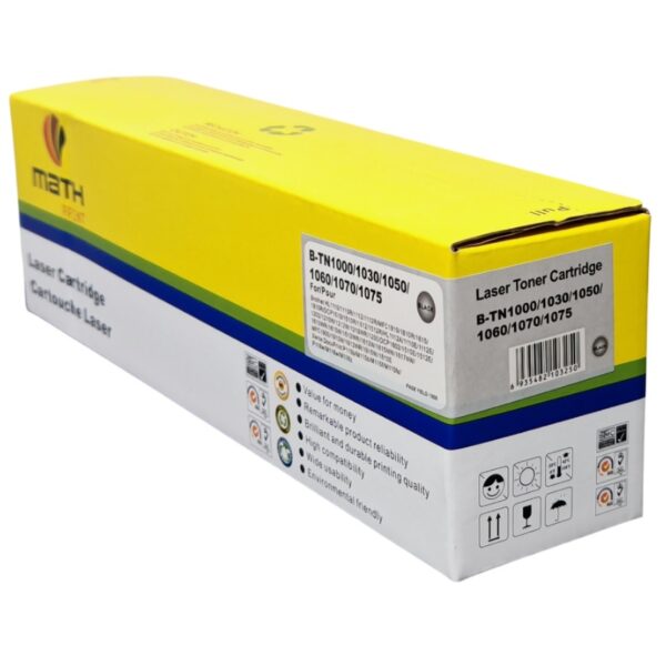 Cartucho de Toner Compatible Brother TN-1060 negro para impresoras HL-1212W, DCP-1617NW y más. Alto rendimiento 1,000 páginas y excelente calidad de impresión.