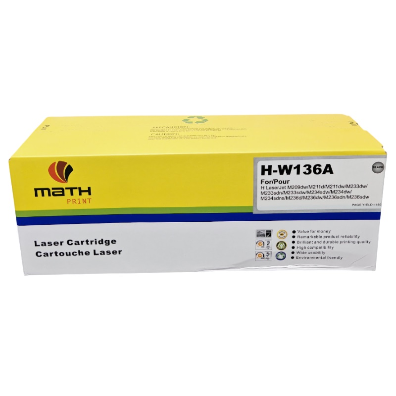 Toner Genérico HP W1360A (136A) Negro para M234, M236 – 1,150 Páginas