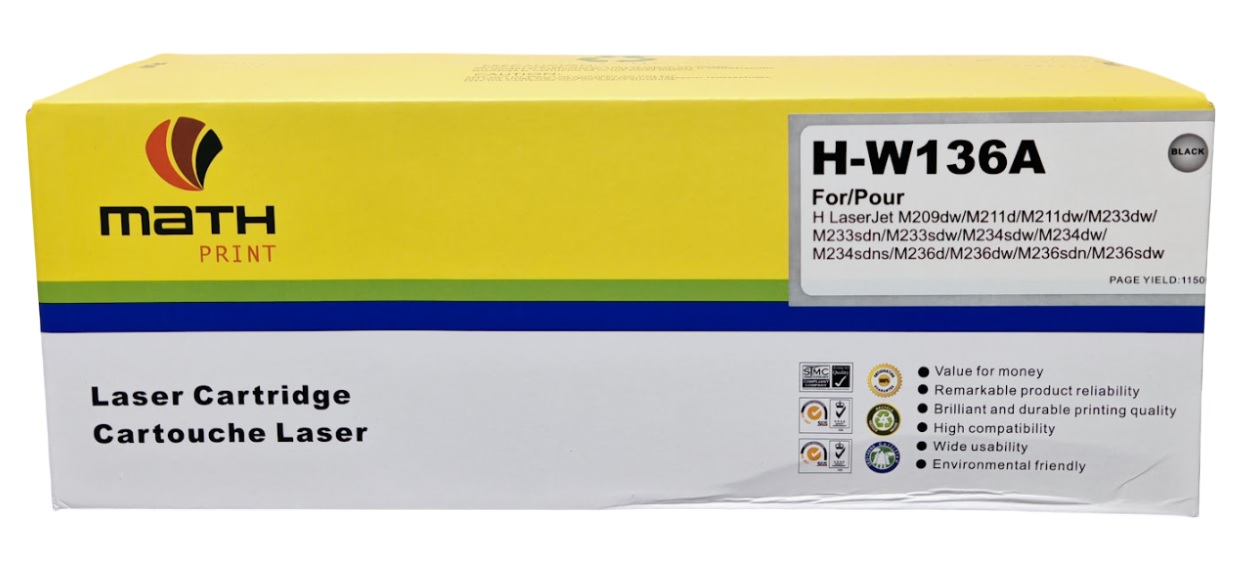 Compra Toner Genérico HP W1360A 136A negro con rendimiento de 1,150 páginas. Compatible con HP LaserJet M211, M236, M233 y M234. Calidad y ahorro.