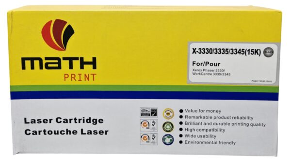 Compra Toner Genérico Xerox 106R03623 negro con rendimiento de 15,000 páginas. Compatible con Phaser 3330, WorkCentre 3335 y 3345. Alta calidad y ahorro.