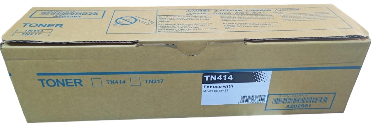 Tóner Genérico Konica Minolta TN-414 Bizhub 363, 423 — 25,000 Páginas