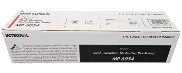 Compra toner compatible Ricoh MP6054 negro para impresoras 4054, 4055, 5054, 5055, 6054 y 6055. Alto rendimiento de 37,000 páginas y excelente precio.