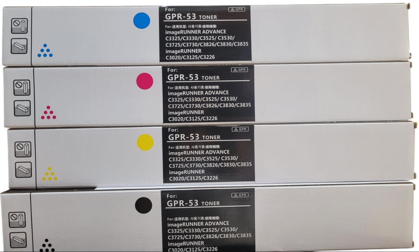 Kit Tóner Genérico Canon GPR-53, 4 Colores (CMYK) iR-ADV C3325 / C3325i