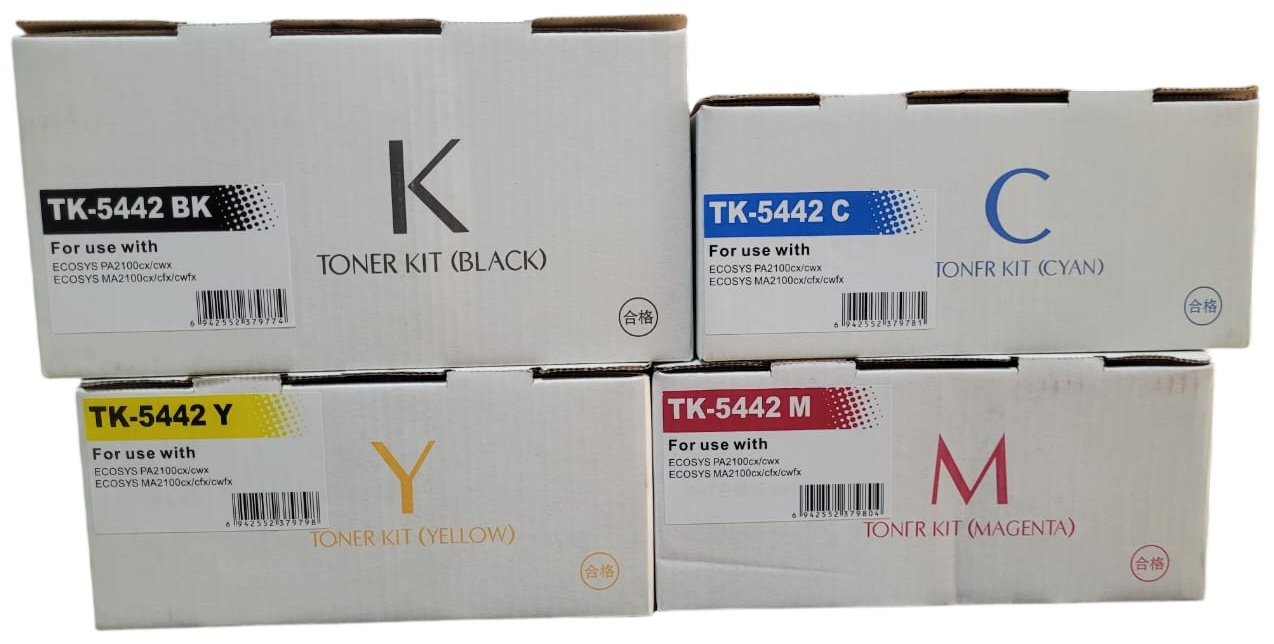 Kit Tóner Genérico Kyocera TK-5442, 4 Colores (CMYK) ECOSYS MA2100cwfx