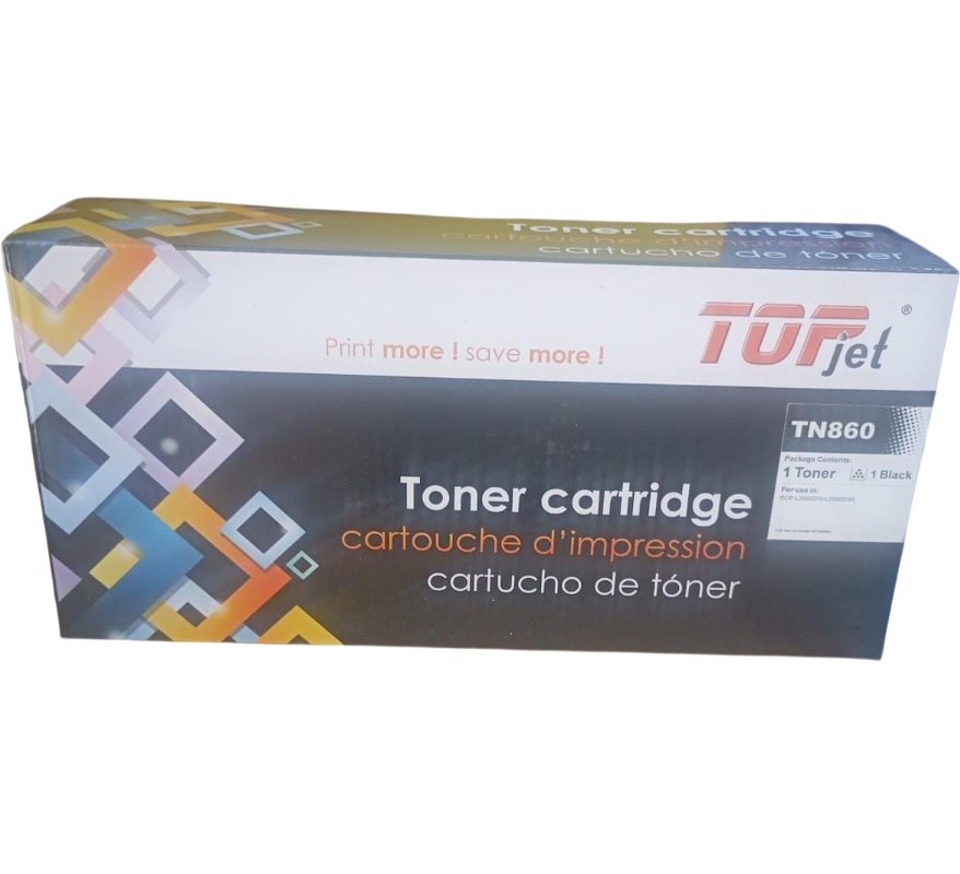 Tóner Genérico Brother TN860 (TN-860) MFC-L2880DW Negro 1,200 páginas