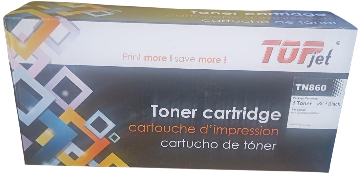 Tóner Genérico Brother TN860 (TN-860) MFC-L2880DW Negro 1,200 páginas